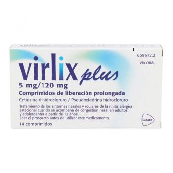 VIRLIX PLUS 5 mg/120 mg 14...