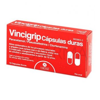 VINCIGRIP 12 CAPSULAS